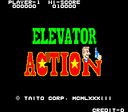 Elevator Action (bootleg) Title Screen